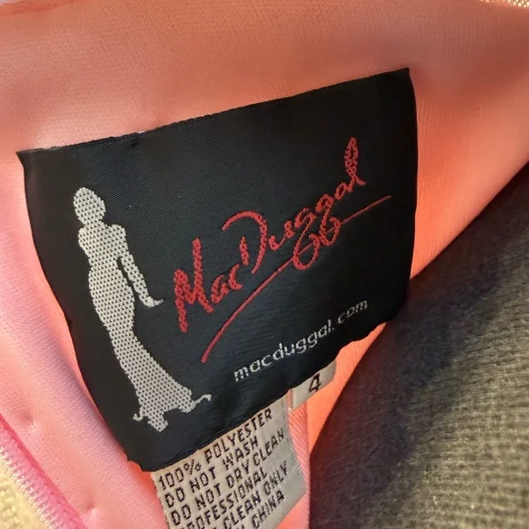 MAC DUGGAL SZ-4 10006M LIGHT PINK PROM/FORMAL/PAGENT - Picture 6 of 7